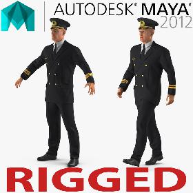 Airline Pilot Rigged for Maya